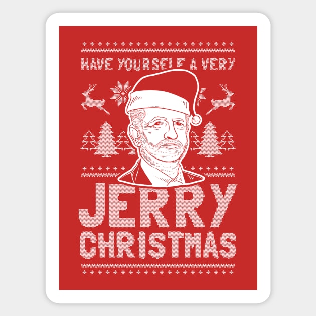 Have Yourself A Very Jerry Christmas Sticker by dumbshirts